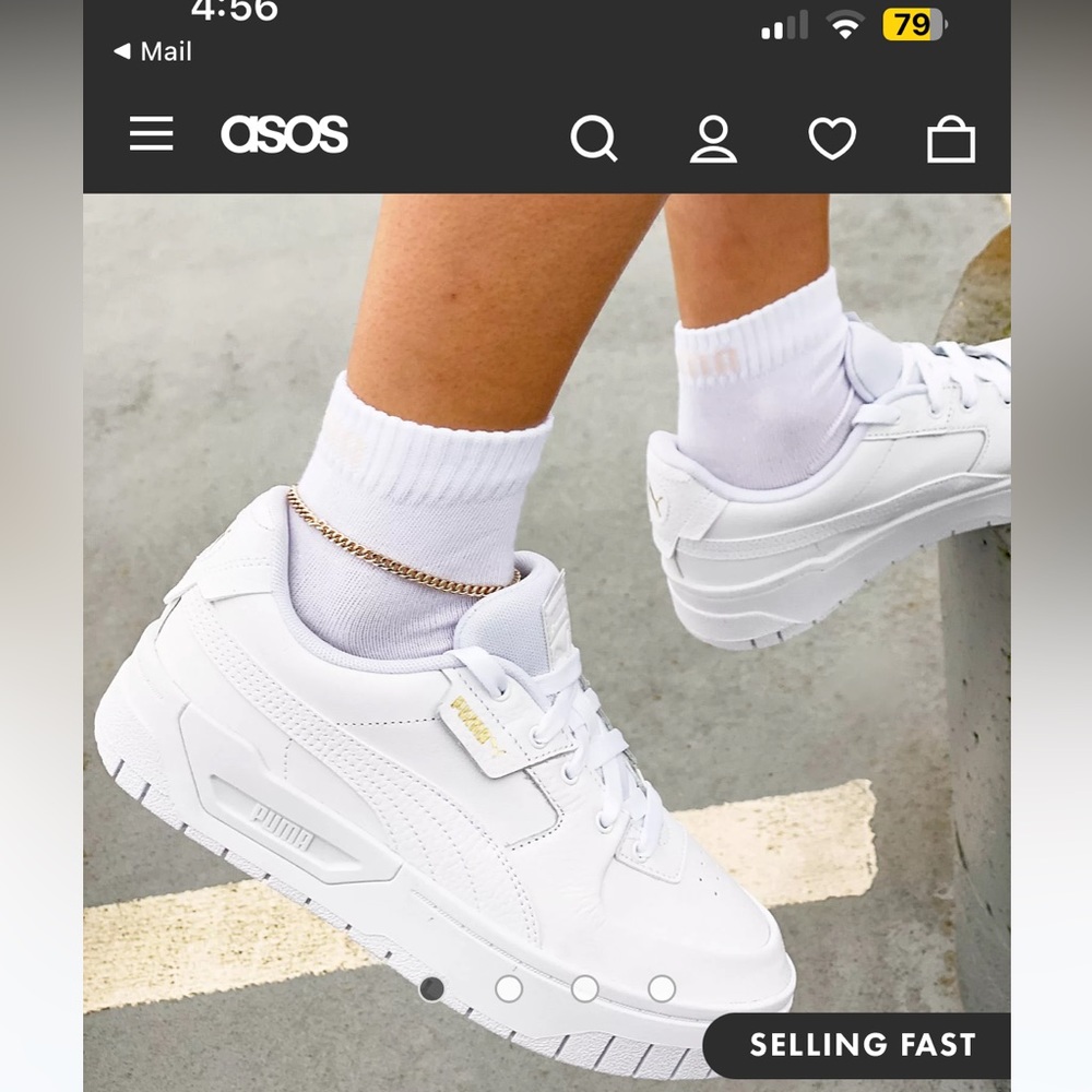 PUMA CALI DREAM SNEAKERS TRIPLE WHITE